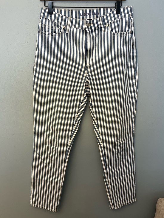 Lands' End Denim - Lands' End Vertical Stripe Ankle Jeans